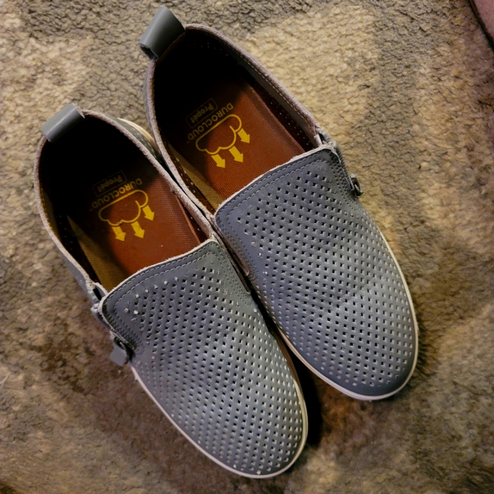 Propet Grey Leather Shoes